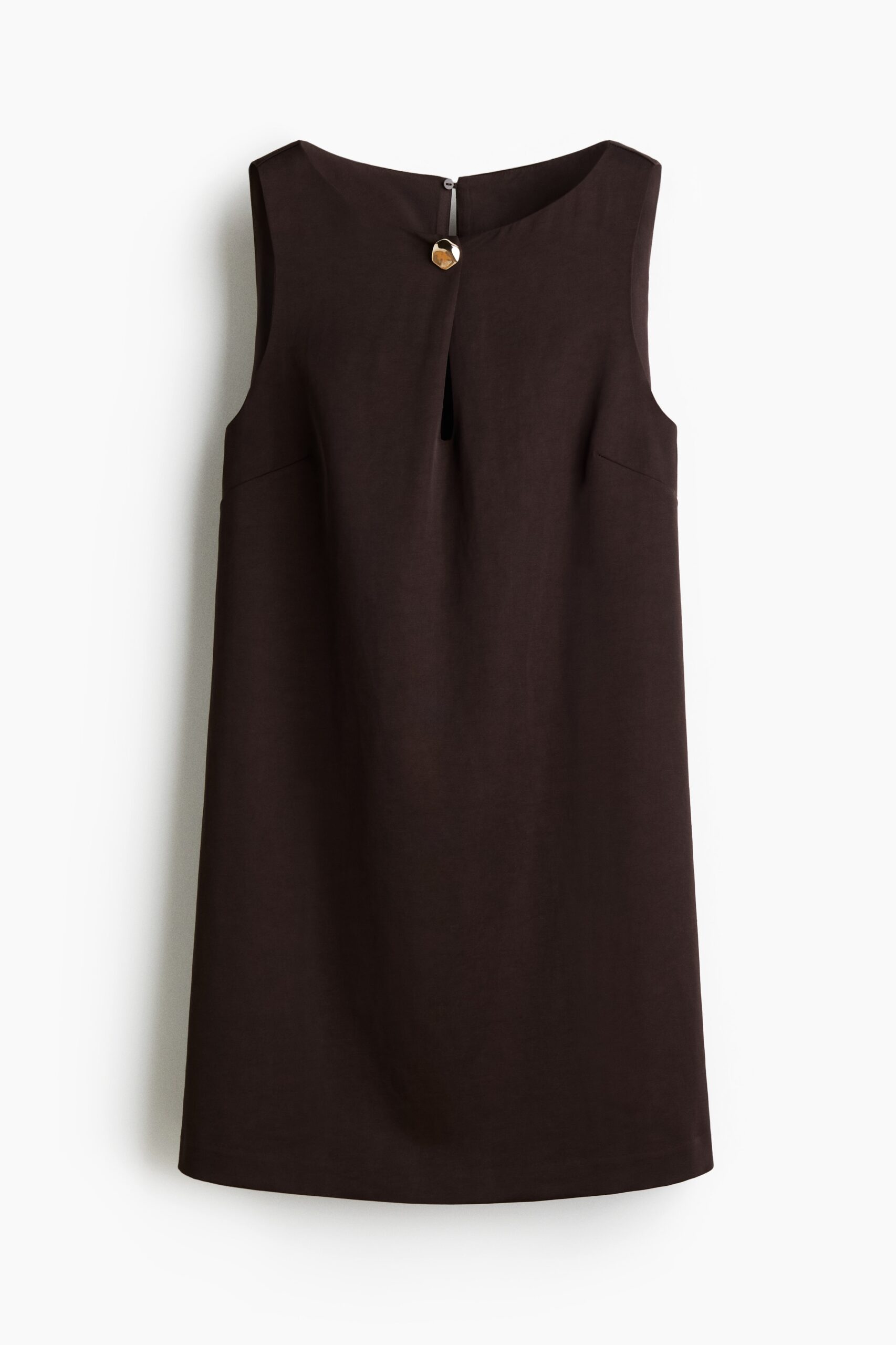 H & M - A-linejurk - Donkerbruin H & M - A-linejurk - Donkerbruin