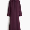 H & M - Overhemdjurk - Bordeauxrood