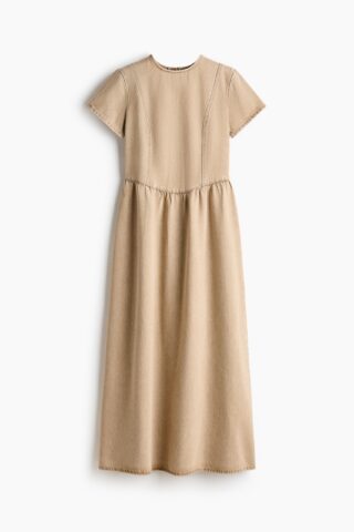 H & M - Denim maxi-jurk - Beige
