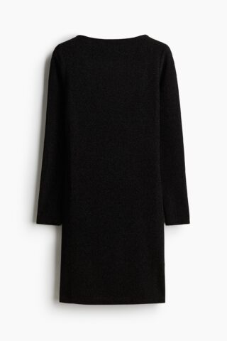 H & M - Jurk met boothals - Zwart