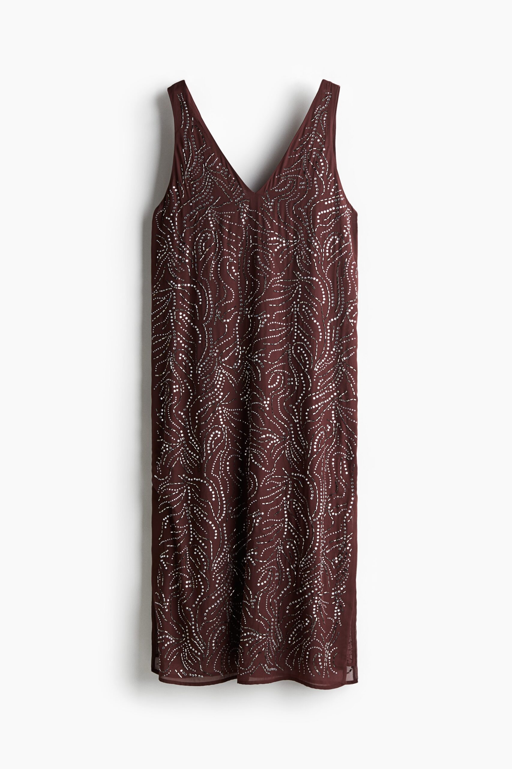 H & M - Jurk met stras - Bordeauxrood H & M - Jurk met stras - Bordeauxrood