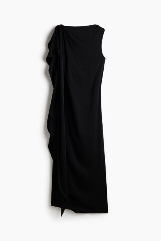 H & M - Jurk met strikbanden - Zwart