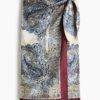H & M - Satijnen overslagrok - Roomwit/Paisleydessin