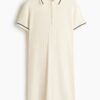H & M - Kabelgebreide polojurk - Roomwit