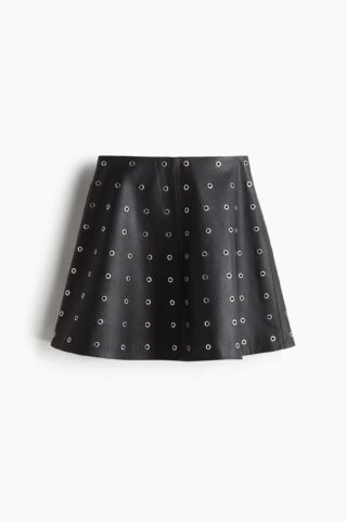 H & M - Rok met ringetjes - Zwart