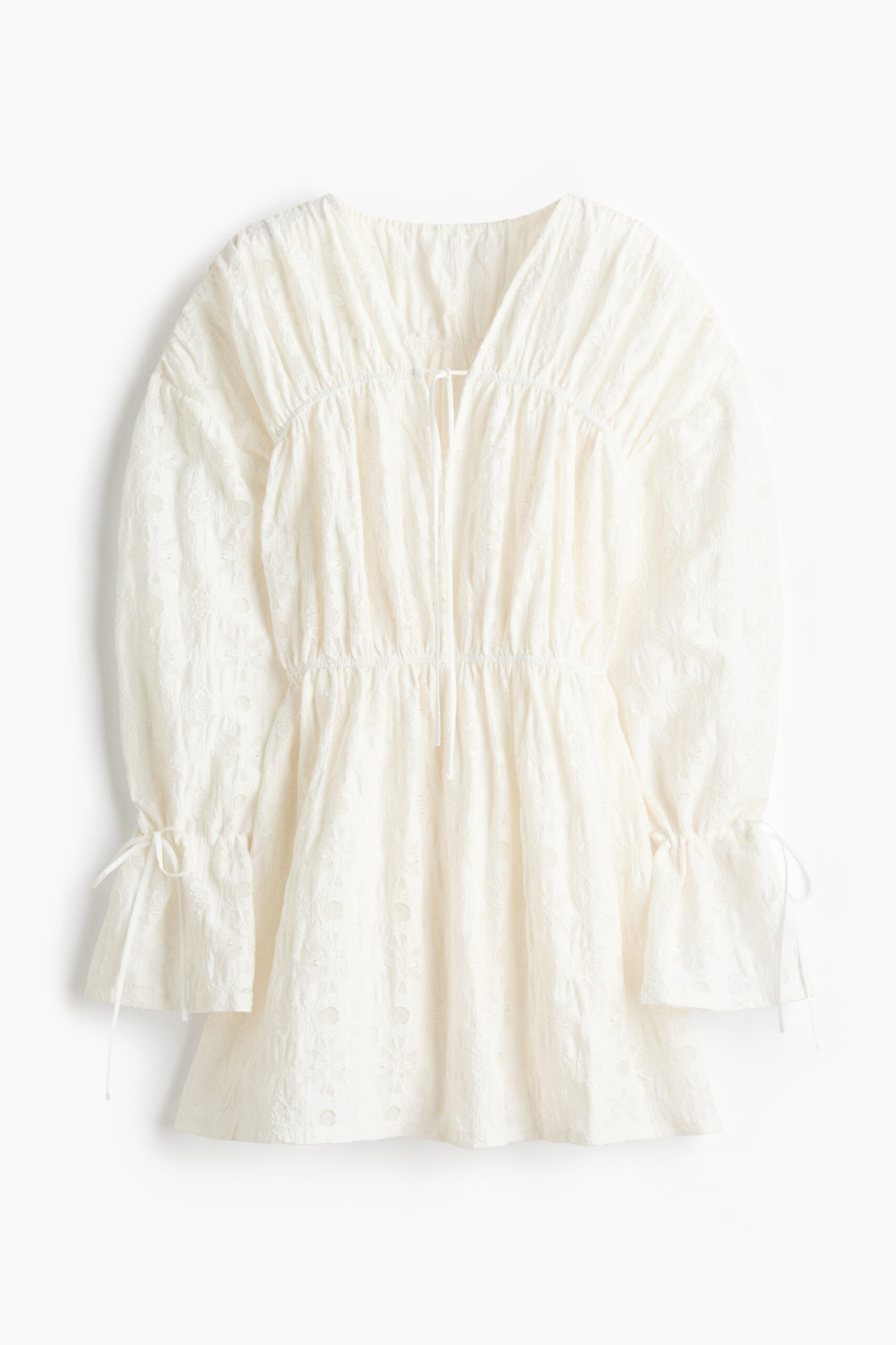 H & M - Kanten mini-jurk - Wit H & M - Kanten mini-jurk - Wit