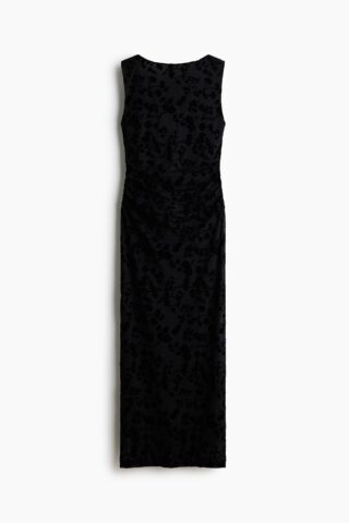 H & M - Bodyconjurk met flockprint - Zwart