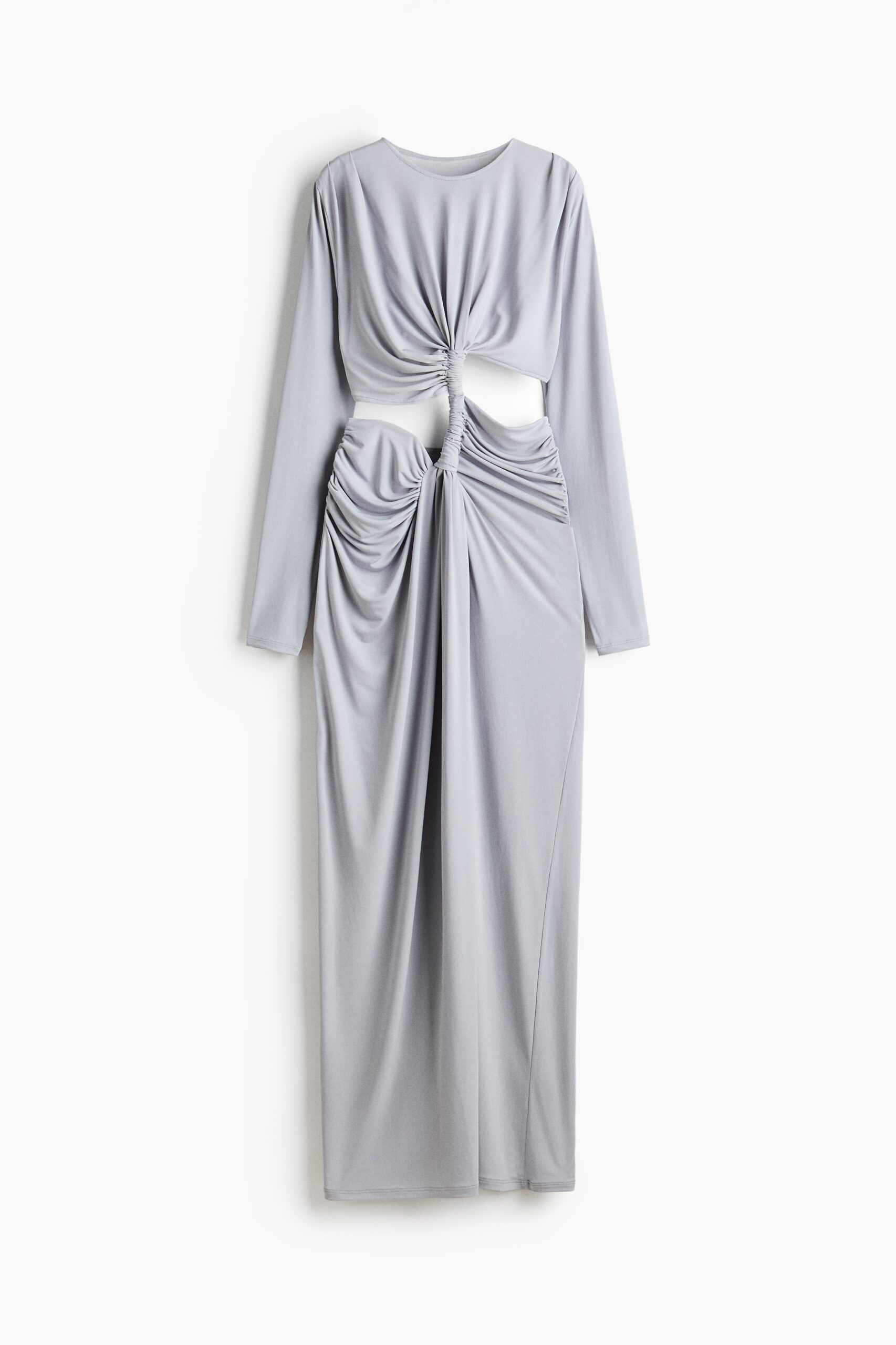 H & M - Gedrapeerde jurk met cutout - Dusty Lichtpaars H & M - Gedrapeerde jurk met cutout - Dusty Lichtpaars