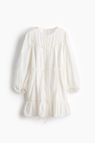 H & M - Katoenen tuniekjurk - Wit