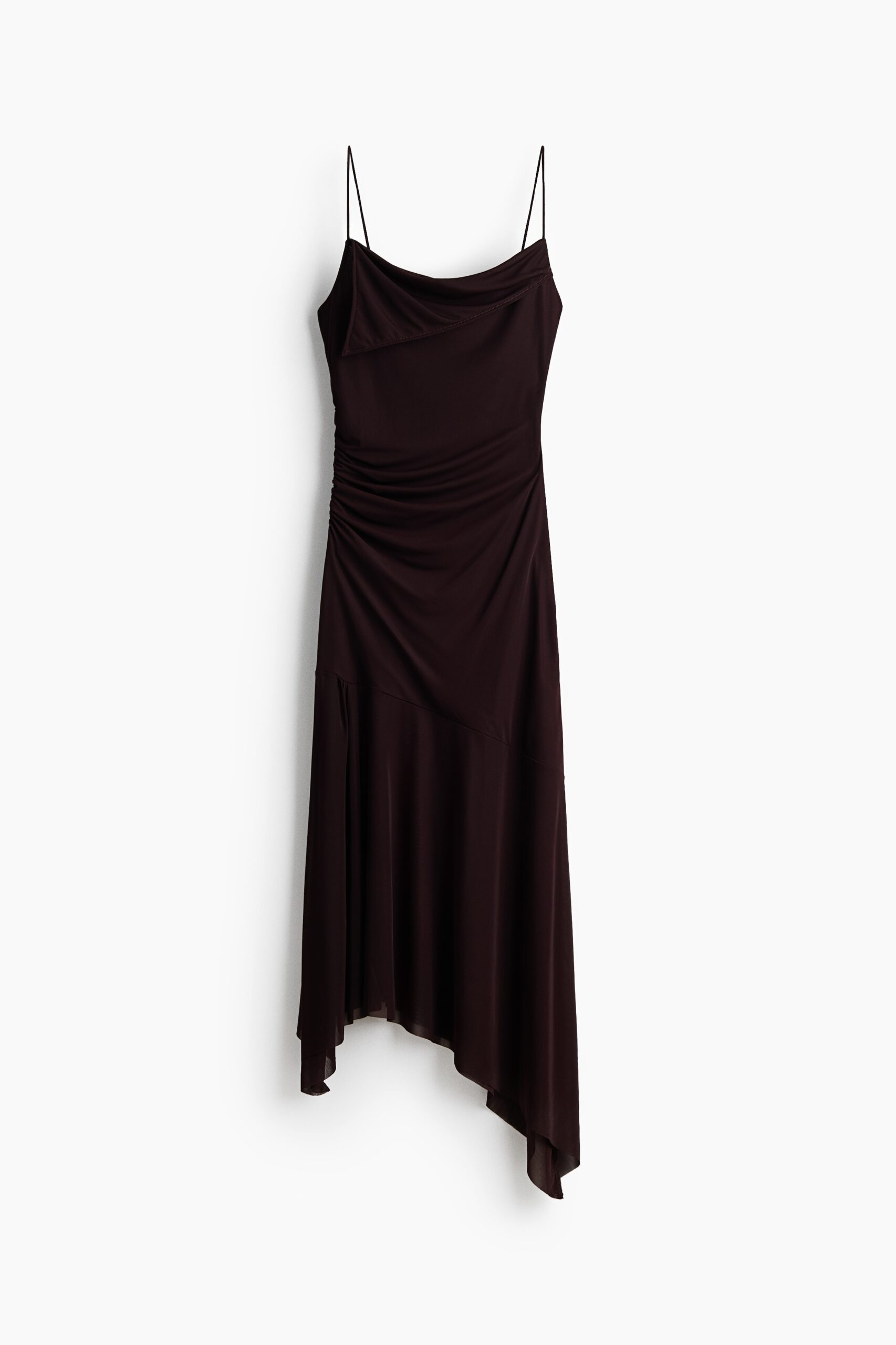 H & M - Asymmetrische strappy jurk - Donkerbruin H & M - Asymmetrische strappy jurk - Donkerbruin