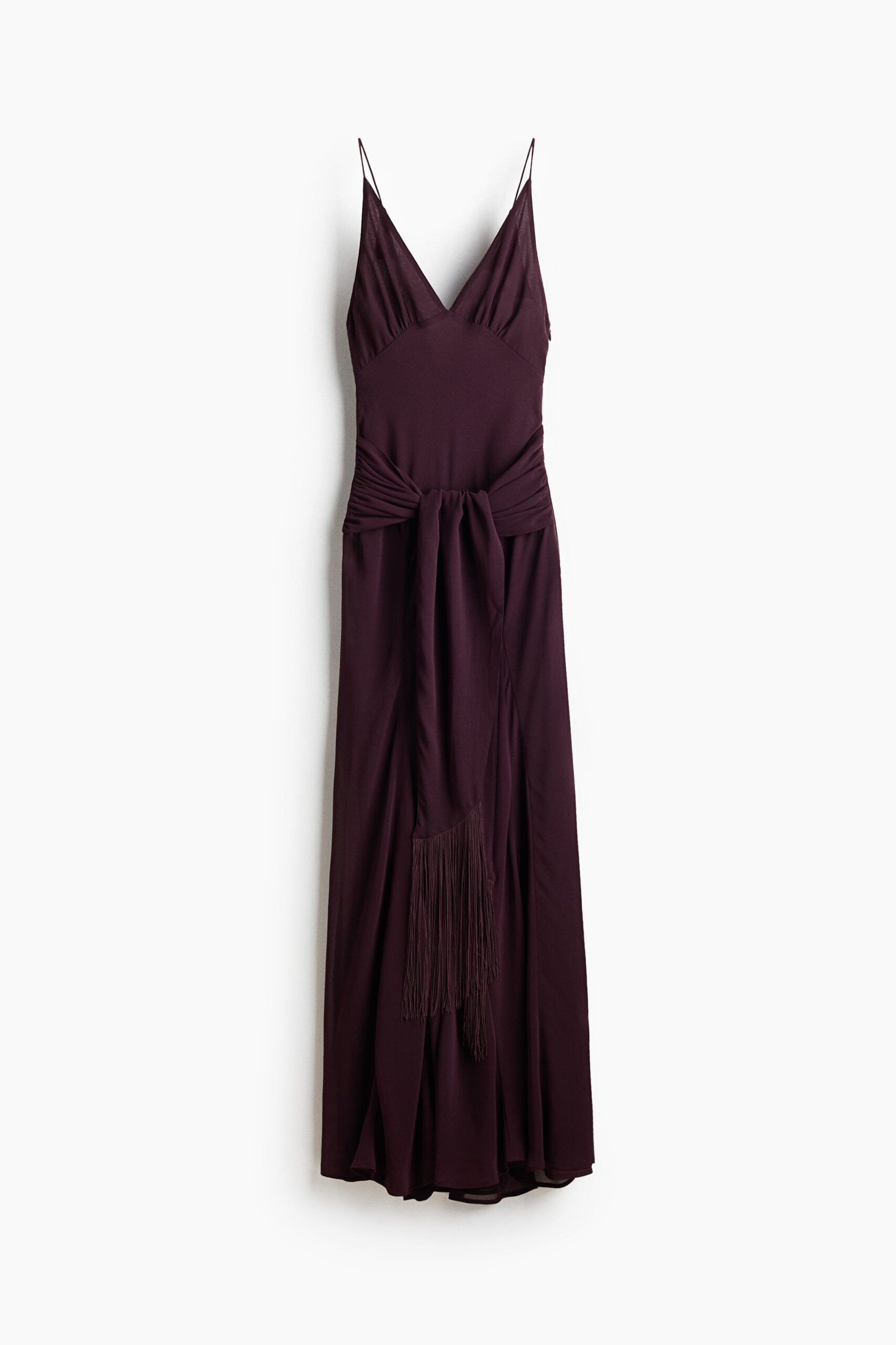 H & M - Strappy jurk met drapering - Donkerpaars H & M - Strappy jurk met drapering - Donkerpaars