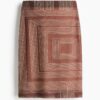 H & M - Rok van mesh - Bruin/Dessin