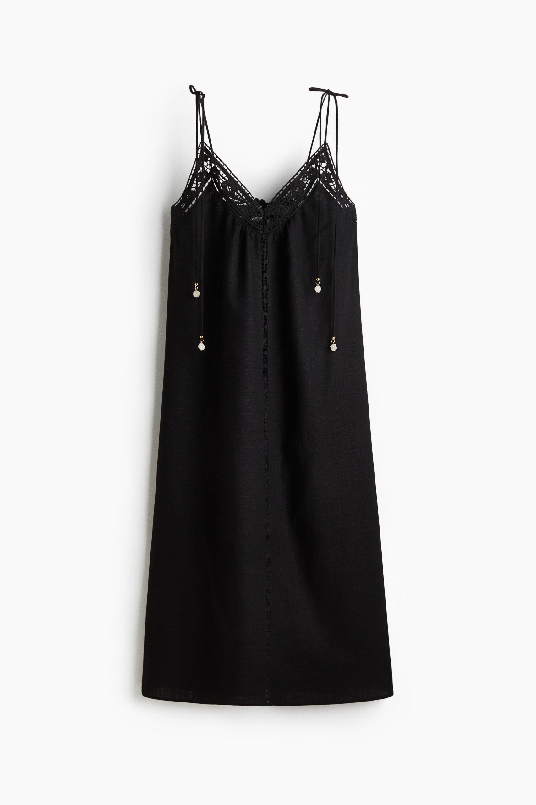 H & M - Jurk met broderie anglaise - Zwart H & M - Jurk met broderie anglaise - Zwart