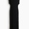 H & M - Off-the-shoulderjurk - Zwart