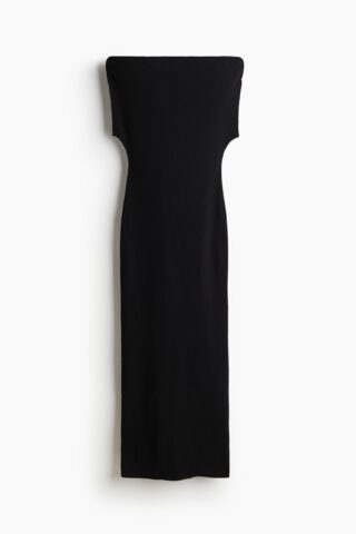 H & M - Off-the-shoulderjurk - Zwart