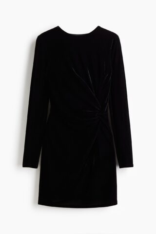 H & M - Jurk met gedraaid detail - Zwart