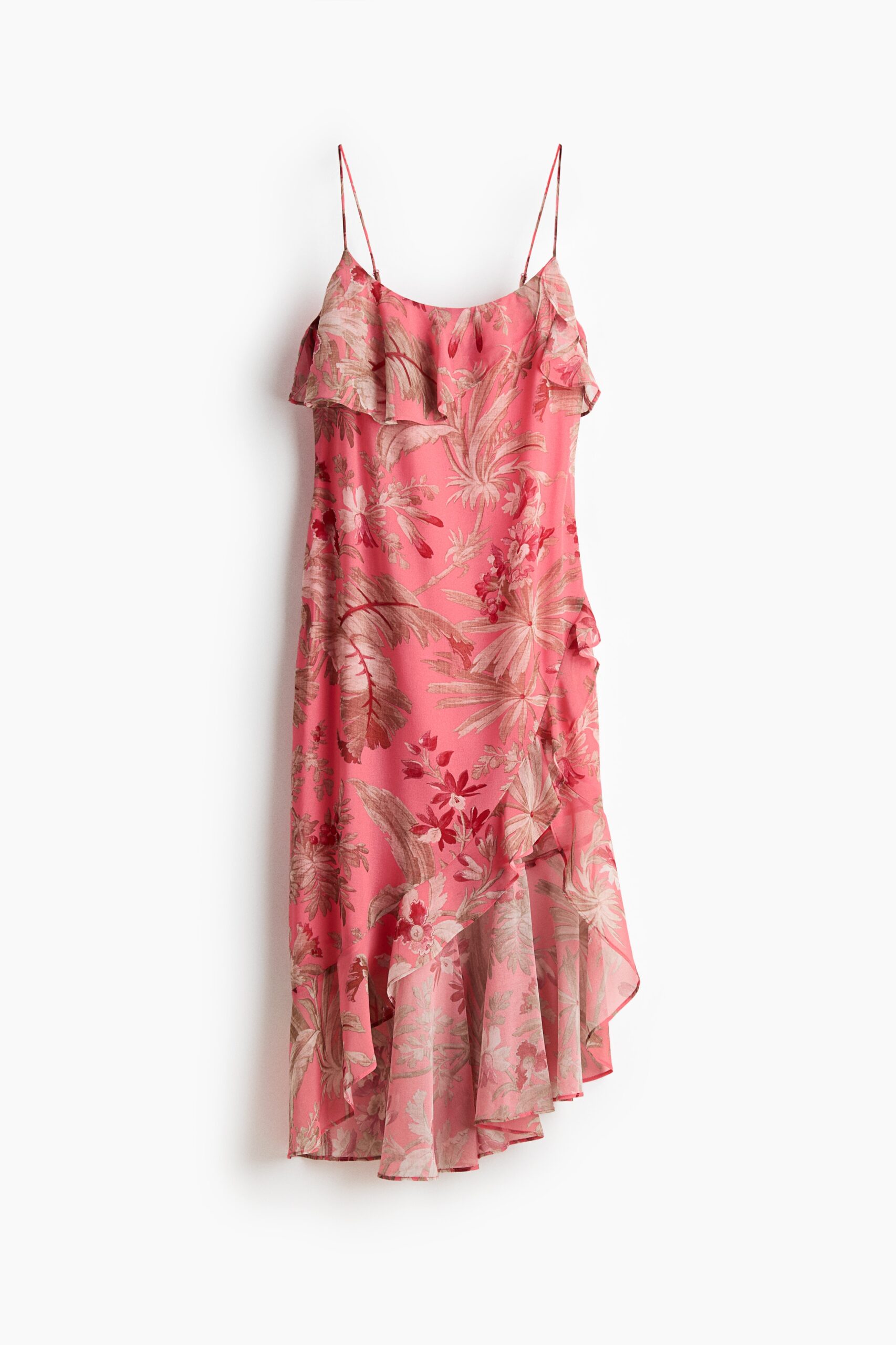 H & M - Strappy jurk met volants - Roze/Bloemen H & M - Strappy jurk met volants - Roze/Bloemen