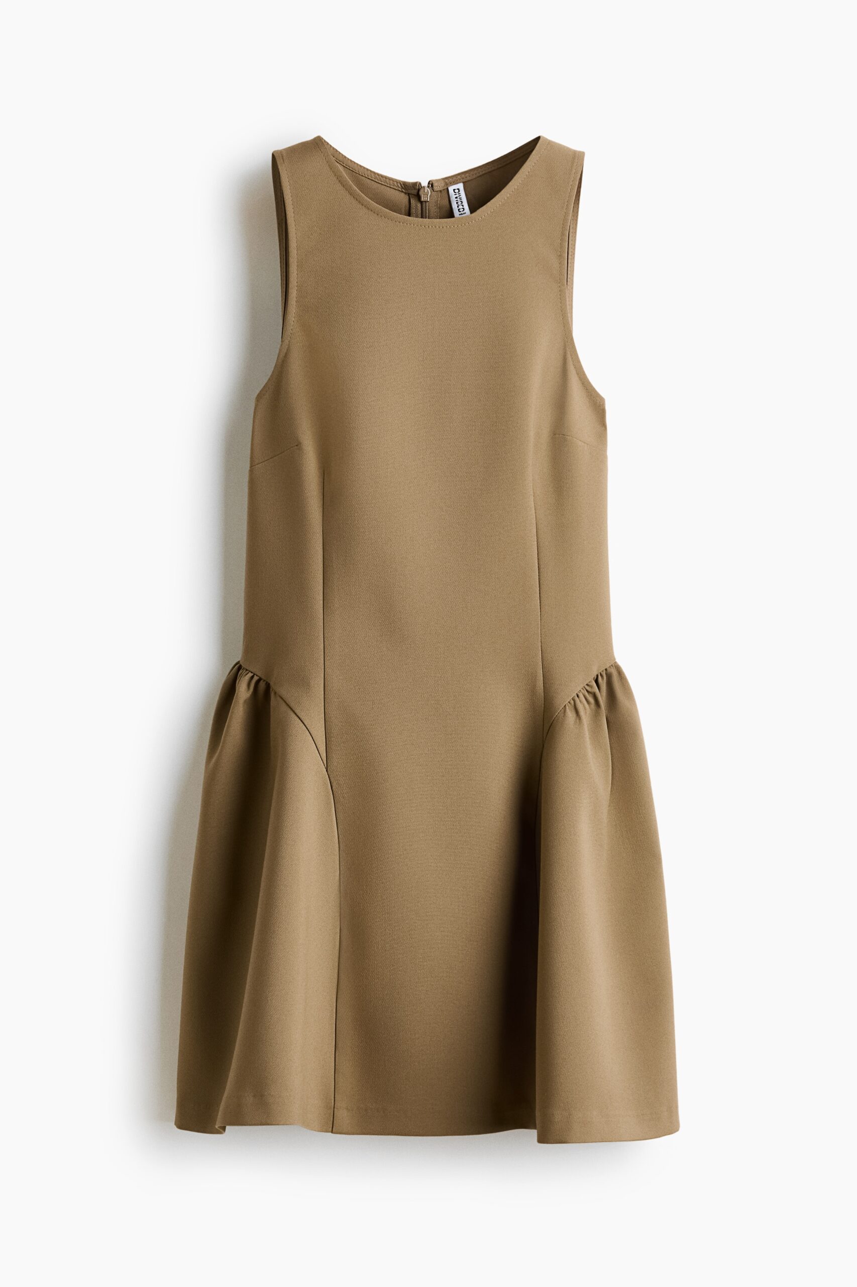 H & M - Jurk met uitlopende rok - Beige H & M - Jurk met uitlopende rok - Beige
