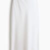 H & M - Slip-on rok van linnenmix - Wit