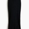 H & M - Ribgebreide rok - Zwart