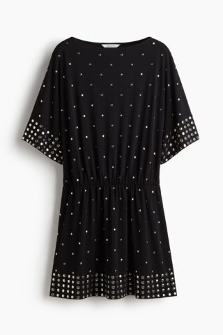 H & M - Jurk met studs - Zwart