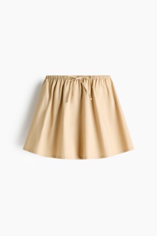 H & M - Uitlopende rok - Beige