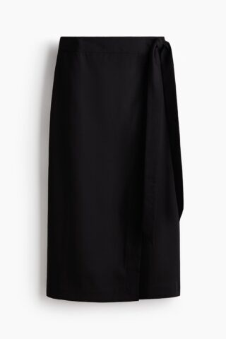 H & M - Overslagrok - Zwart