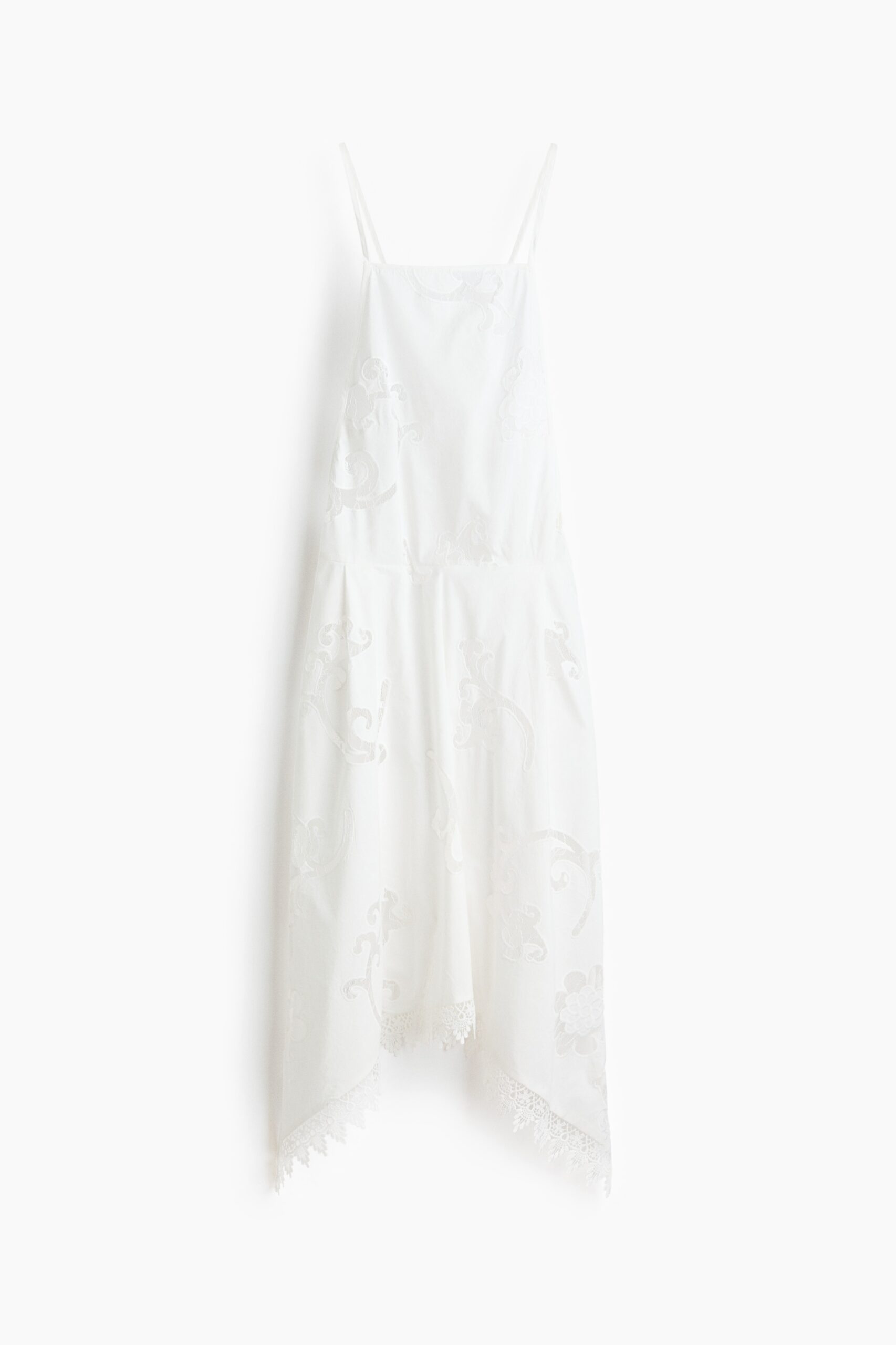 H & M - Katoenen jurk met broderie anglaise - Wit H & M - Katoenen jurk met broderie anglaise - Wit