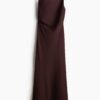 H & M - Mouwloze jurk van linnenmix - Donkerbruin
