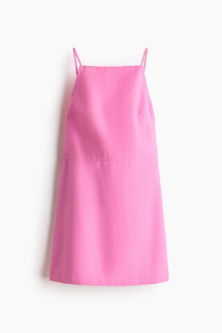 H & M - Jurk met laag rugdecolleté en strik - Roze