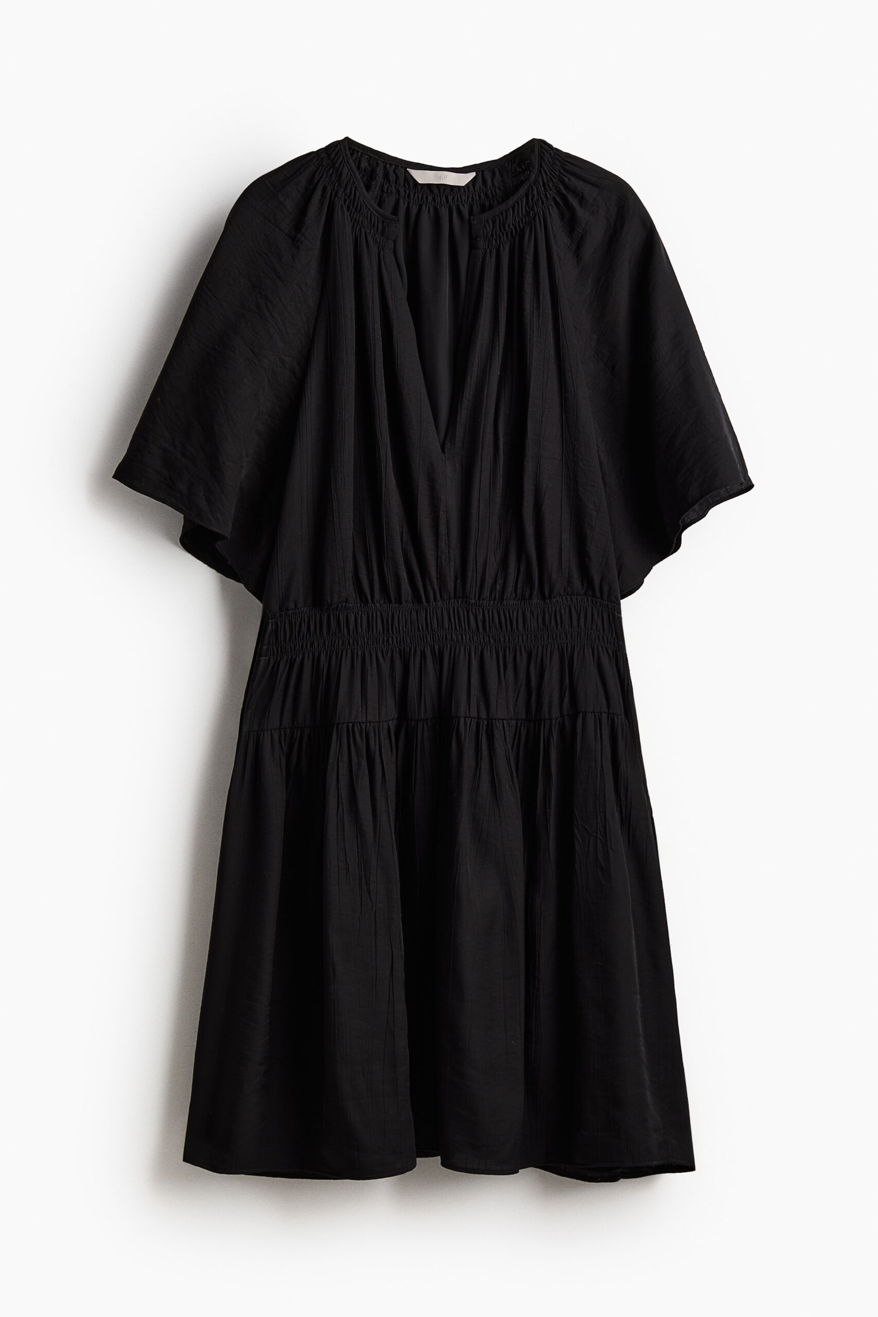 H & M - Jurk met smokwerk - Zwart H & M - Jurk met smokwerk - Zwart