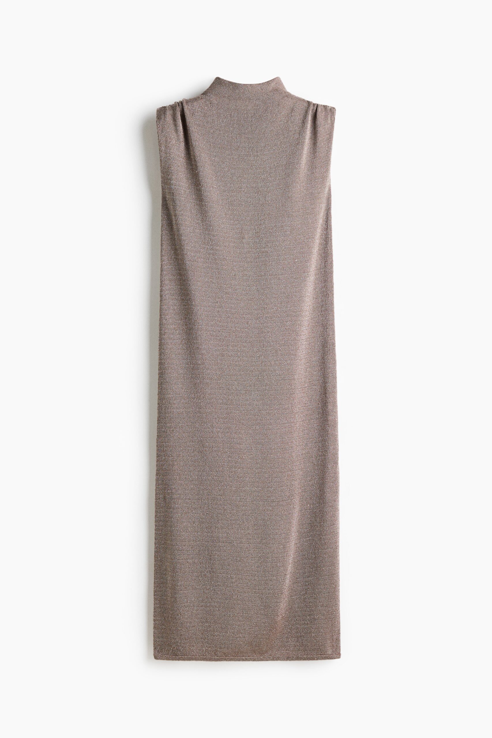 H & M - Glinsterende jurk - Dusty Taupe