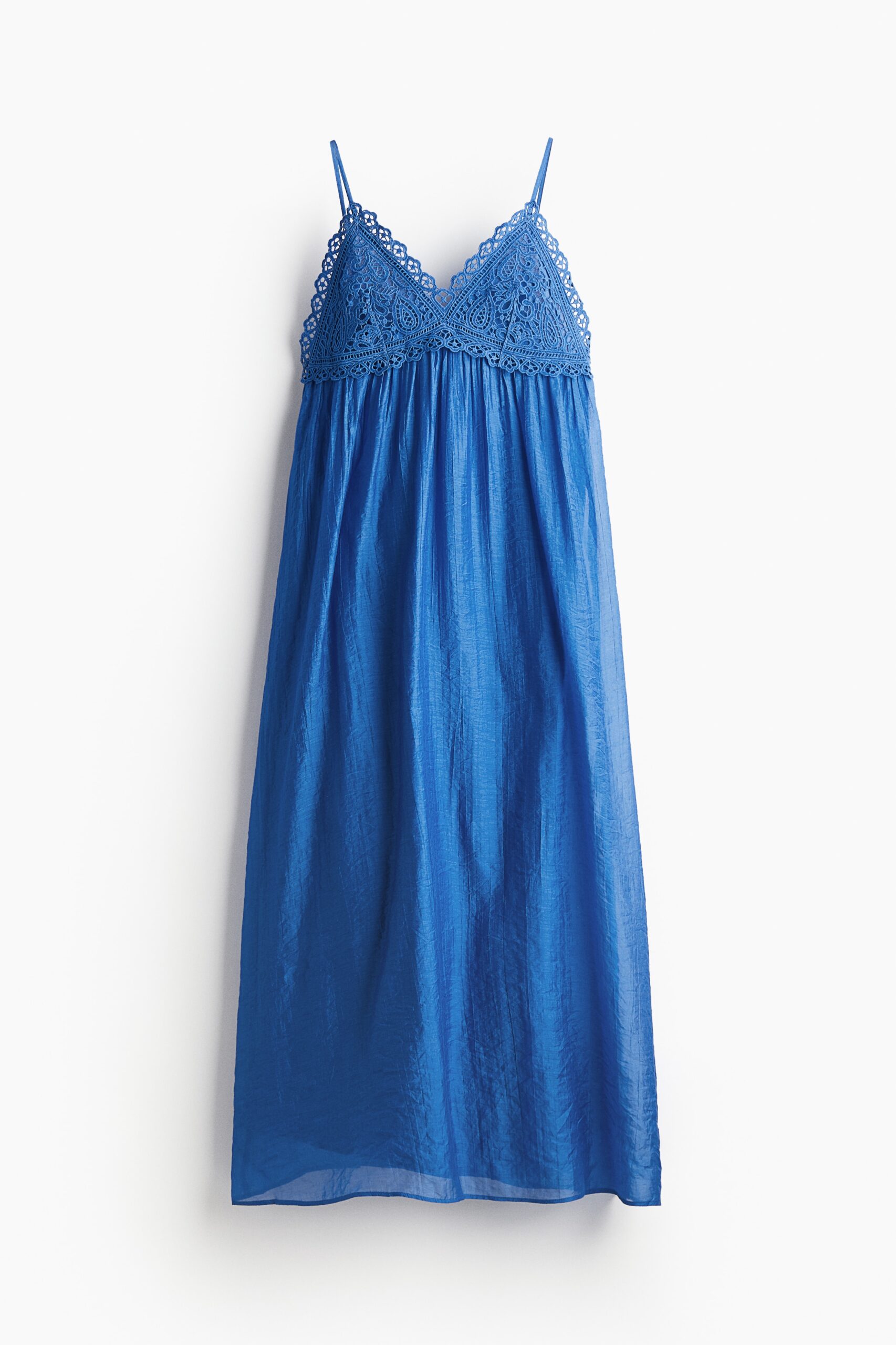 H & M - Strappy jurk met borduursel - Blauw H & M - Strappy jurk met borduursel - Blauw