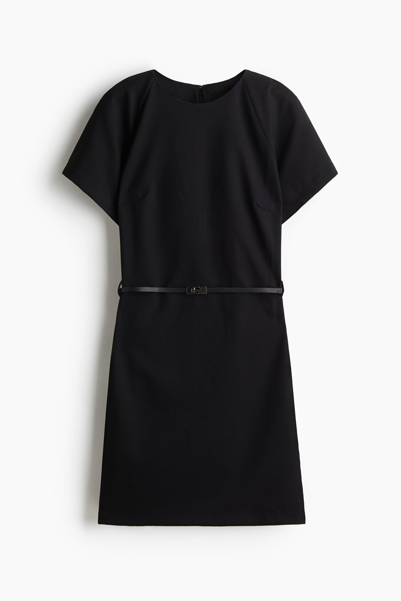 H & M - Jurk met ceintuur - Zwart