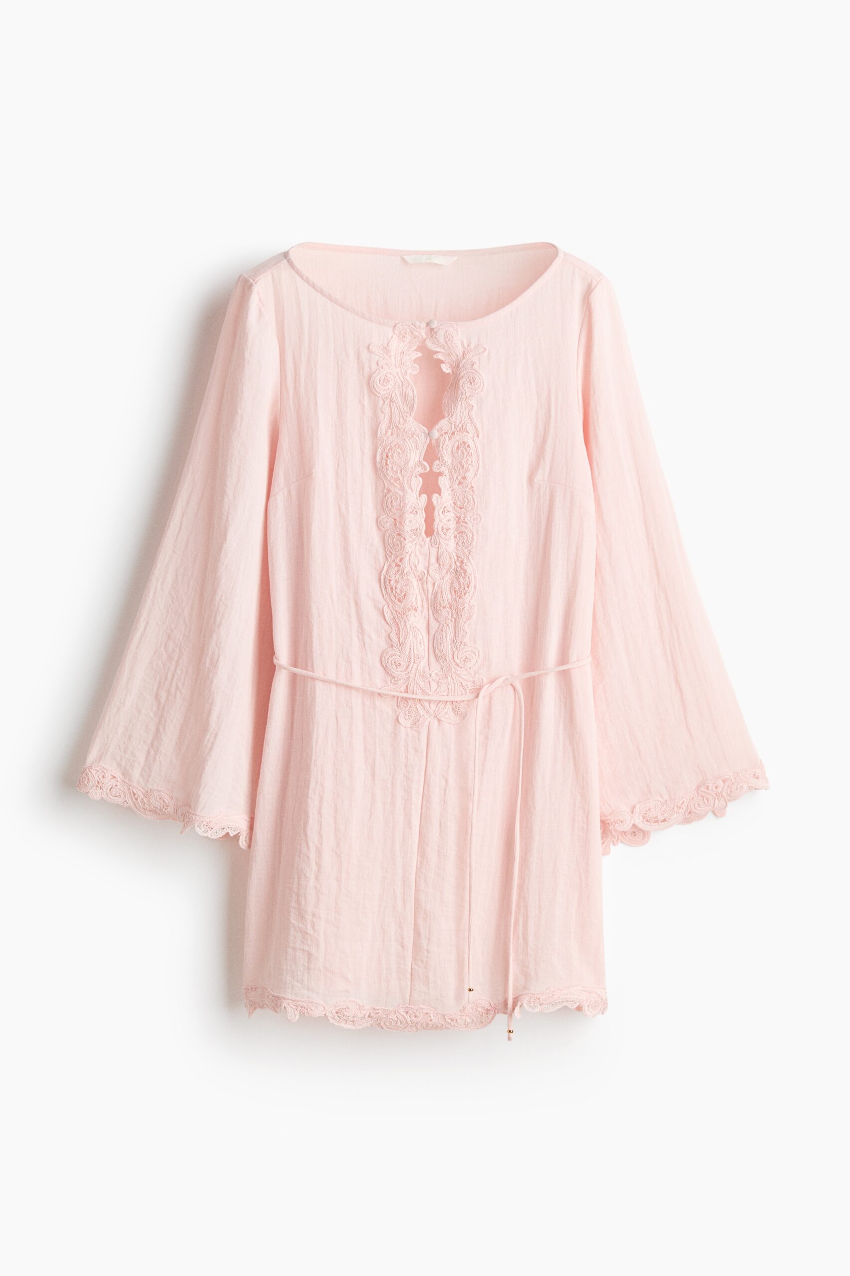 H & M - Jurk met kant - Poederroze H & M - Jurk met kant - Poederroze