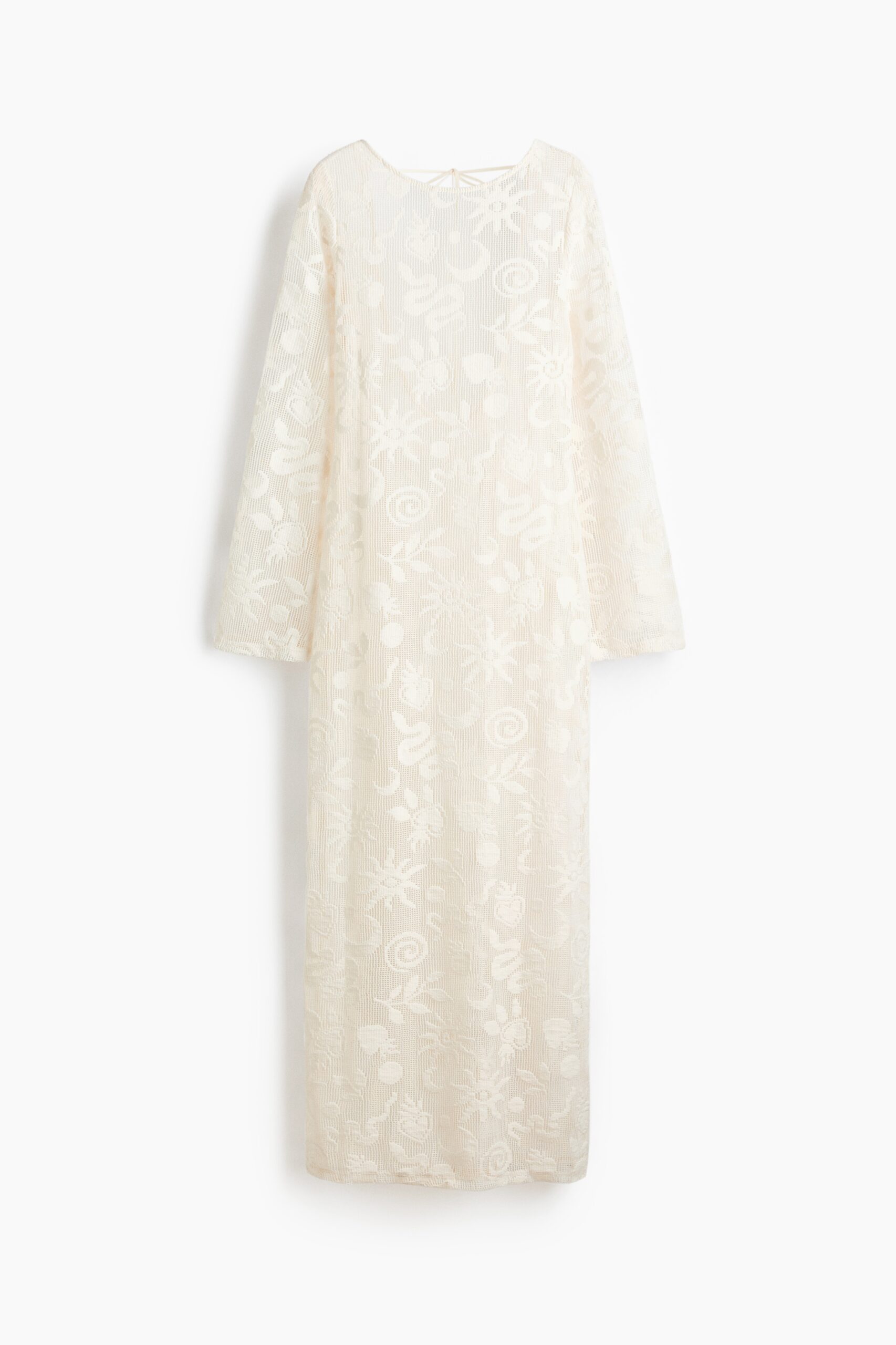 H & M - Opengewerkte jurk met motieven - Roomwit H & M - Opengewerkte jurk met motieven - Roomwit