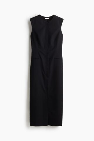 H & M - Mouwloze jurk - Zwart