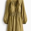 H & M - Oversized tuniekjurk - Kakigroen