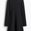 H & M - Gebreide mini-jurk - Donkergrijs Gemêleerd