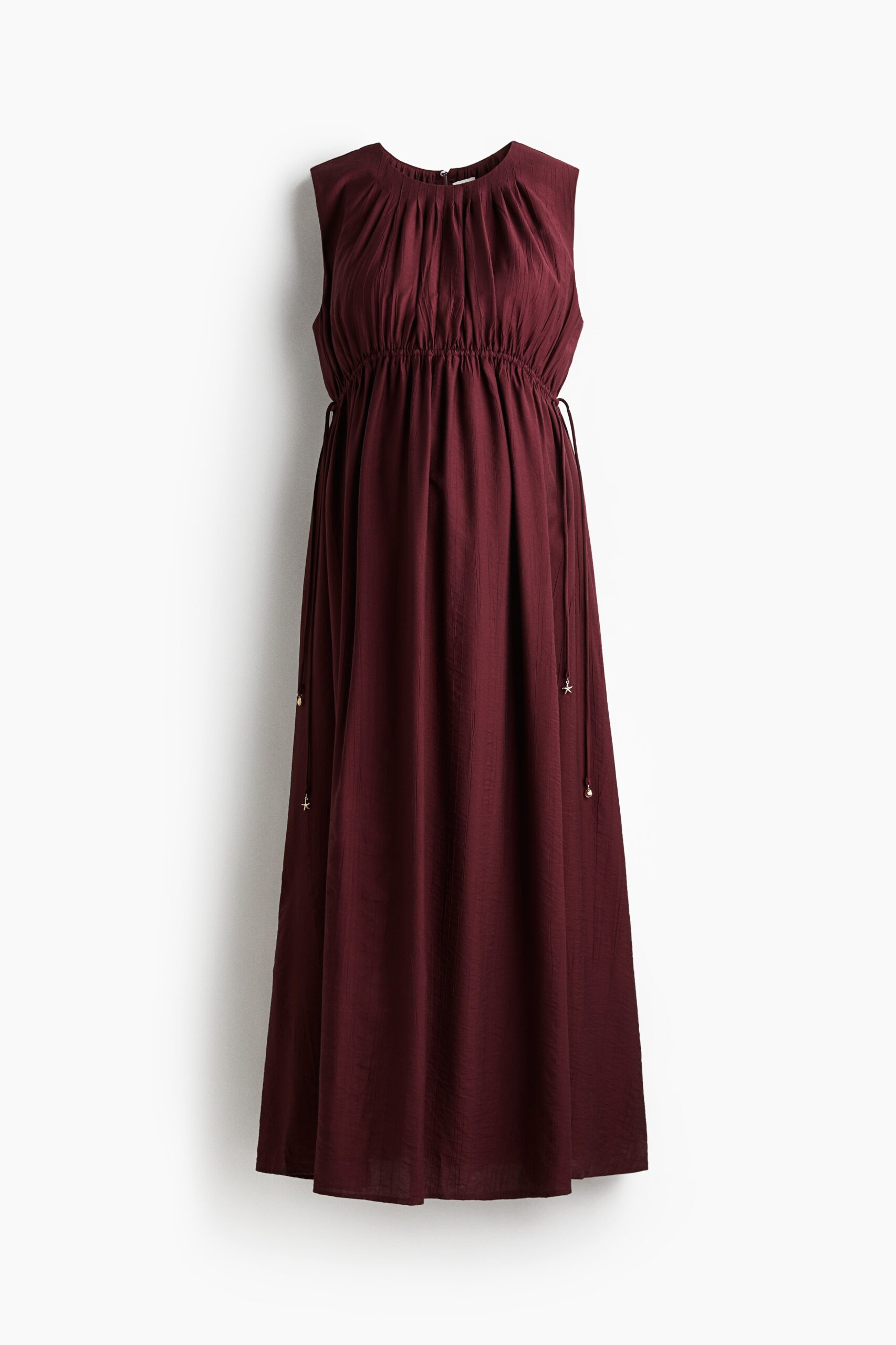 H & M - MAMA Jurk met drawstrings - Bordeauxrood H & M - MAMA Jurk met drawstrings - Bordeauxrood