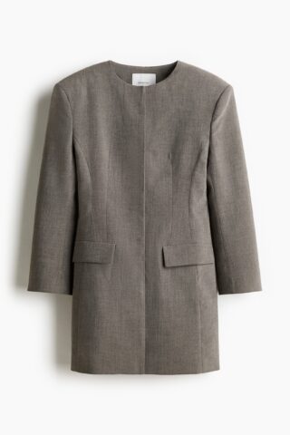 H & M - Blazerjurk - Grijs Gemêleerd