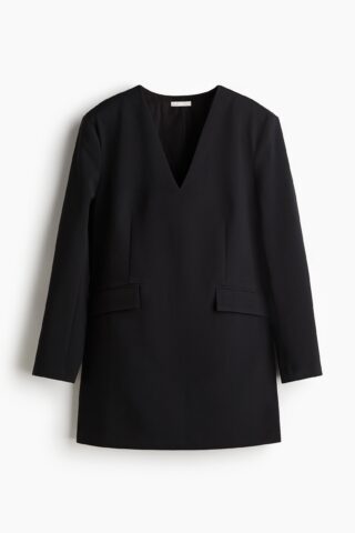 H & M - Jurk met V-hals - Zwart