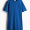 H & M - Getailleerde T-shirtjurk - Blauw