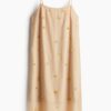 H & M - Gedecoreerde strappy jurk - Beige
