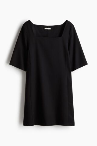 H & M - Twill shift-jurk - Zwart