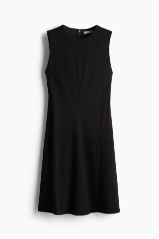 H & M - Jurk met uitlopende rok - Zwart