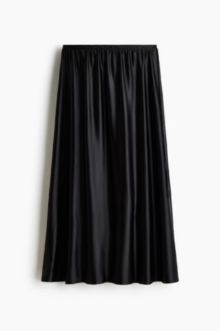 H & M - Rok met drawstring - Zwart