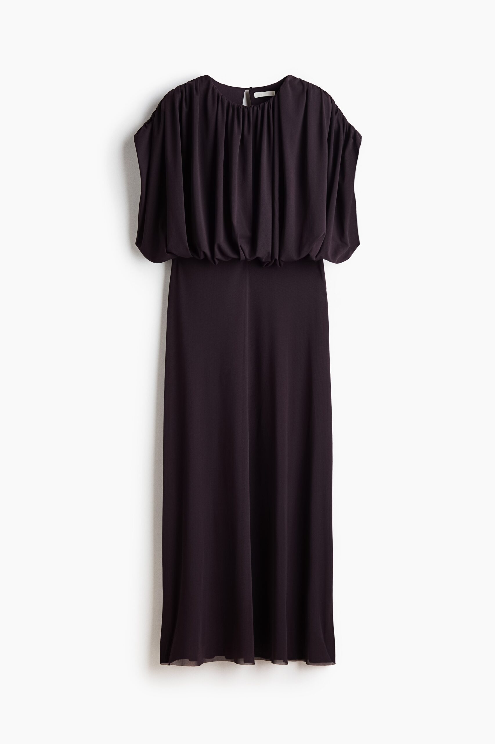 H & M - Ingerimpelde jurk - Pruimenpaars