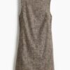 H & M - Shift-jurk - Beige/Geruit
