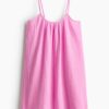 H & M - Strandjurk van mousseline - Roze